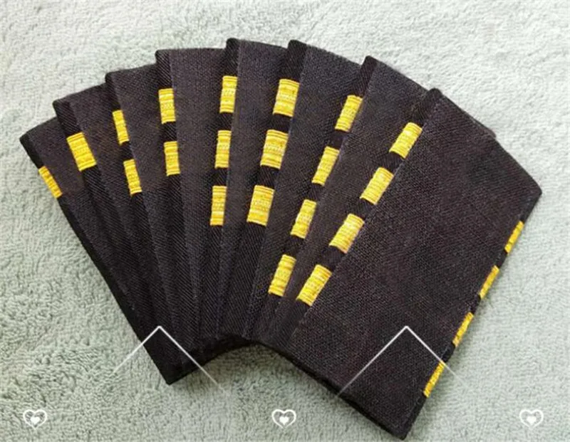 Четыре золотых серебряных бара авиалиний пилот Epaulets капитан Наплечные доски Insignia Ползунки Хэллоуин косплей эполет для пилота подарок