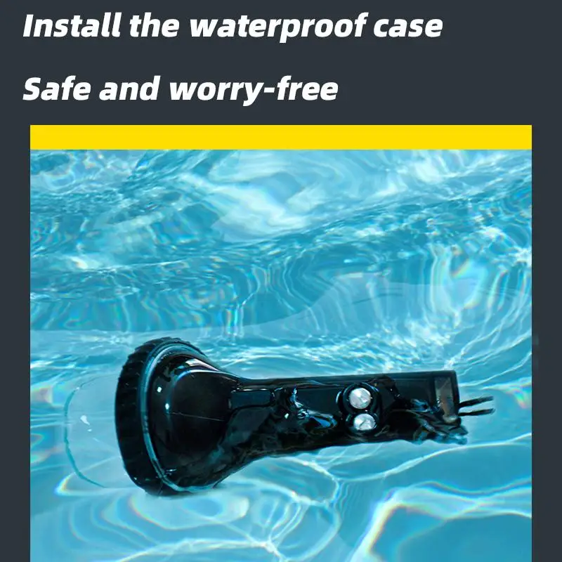 

For Pocket 2 Waterproof Case Supports Water Resistance at Depths of Up to 60M Suitable for surfing rainy days Anti fog