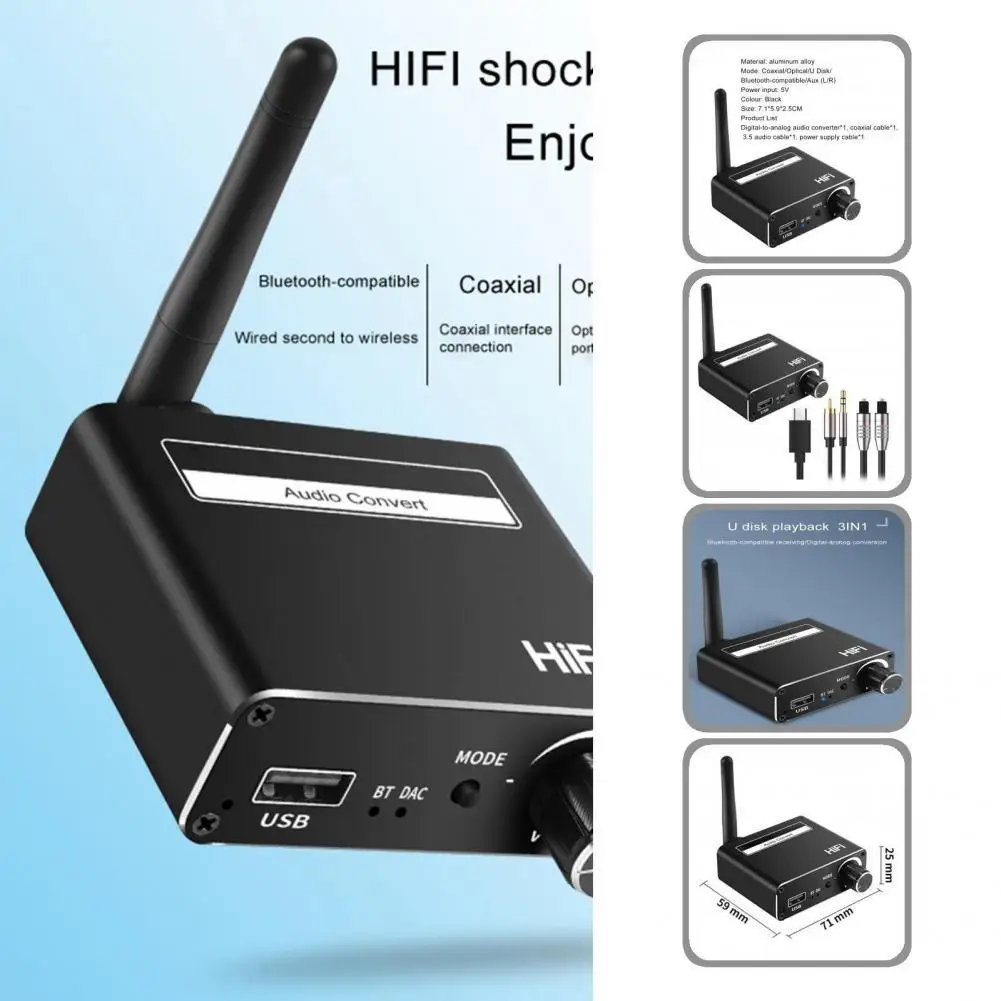

Широкий спектр применения алюминиевый сплав 3-в-1 адаптер цифрового аналогового стандарта для ТВ