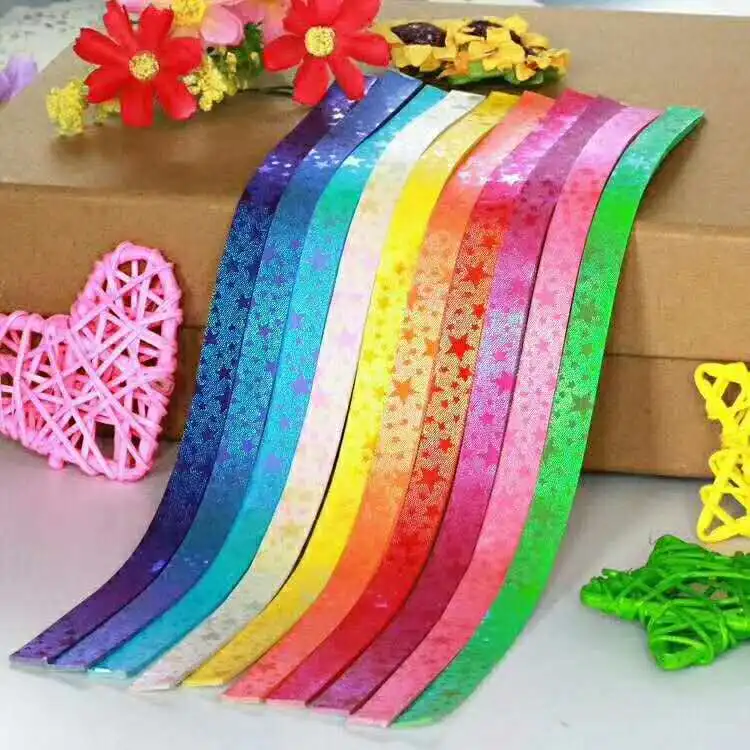 Милый набор для складывания 450 шт. удача оригами сердце сделай сам жемчуг блеск