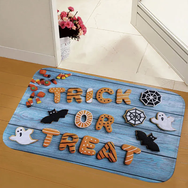 

Halloween Doormat Bathroom Kitchen Floor Mat Welcome Sweet Home Letter Doormats Entrance Doormat Anti Slip Floor Mats