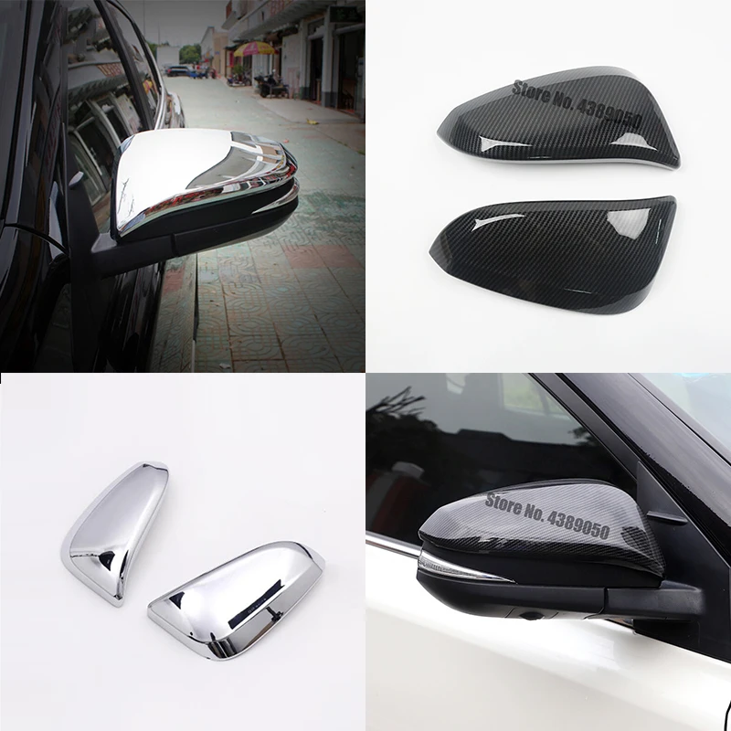 Для TOYOTA NOAH/VOXY 2014 2015 2016 2017 ABS хром/углеродного волокна Зеркало заднего вида Обложка