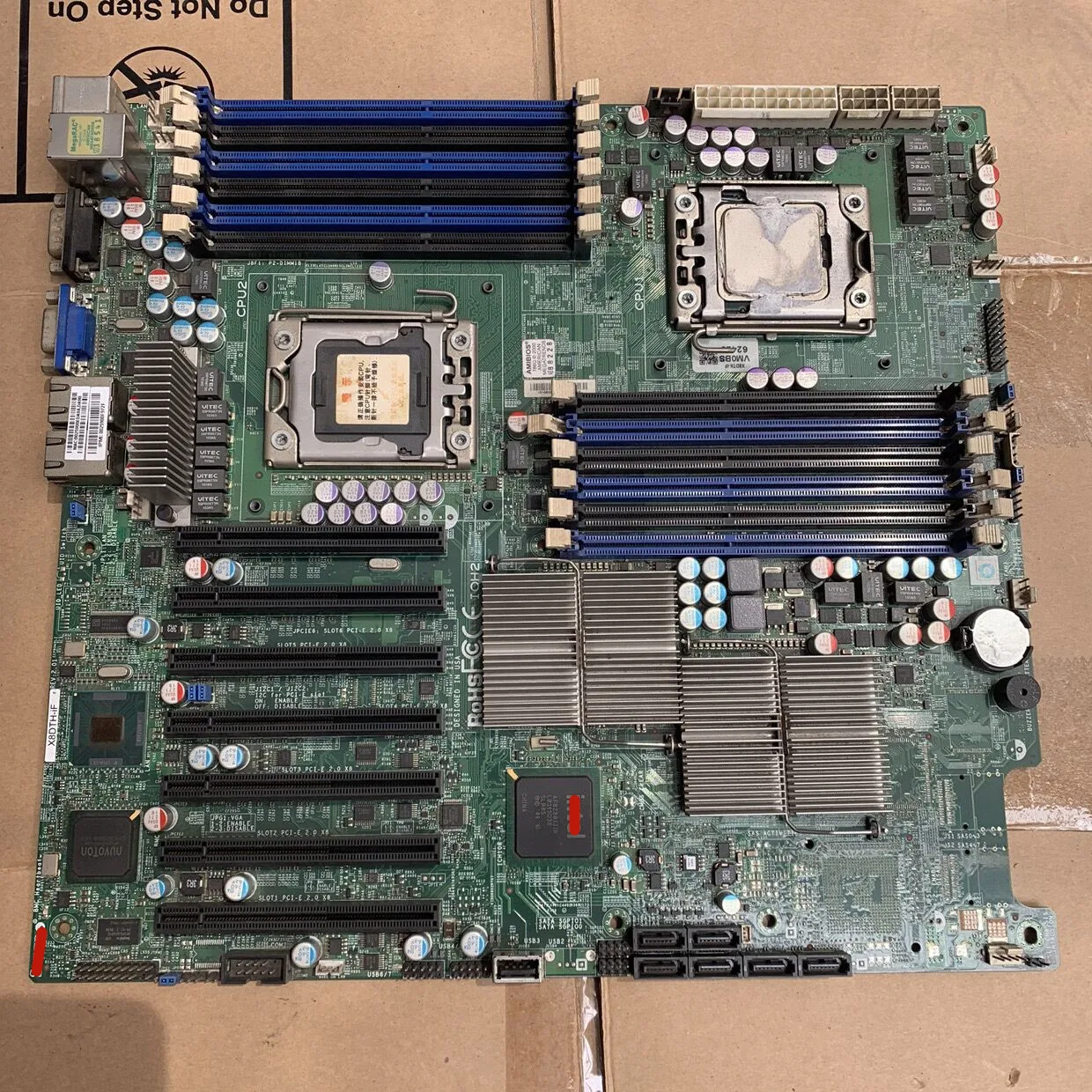 

X8DTH-IF двухканальная материнская плата для сервера 7 интерфейсов PCI-E 1366 Поддержка X5680