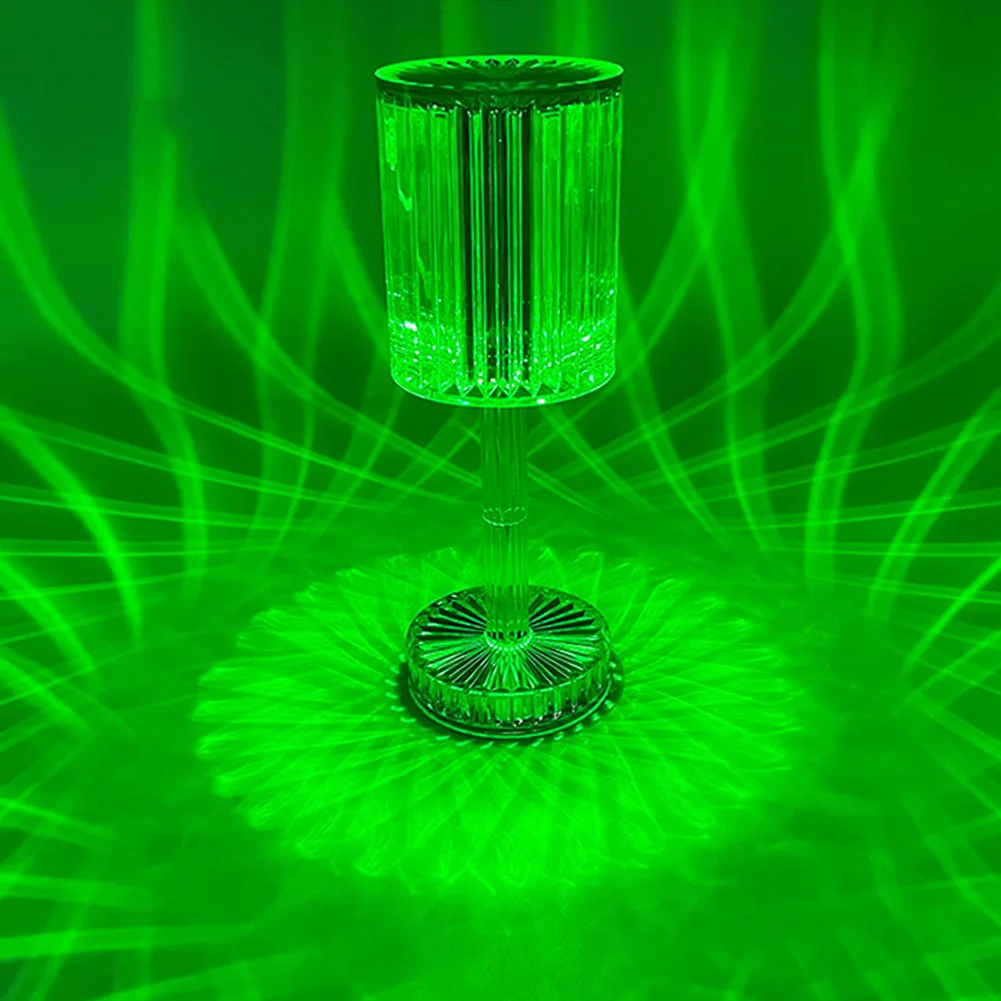 

Diamond Table Lamp USB Acrylic Projection Night Desk Light Touch Sensor USB Rechargeable Home Decoration Desk Lamp Crystal Light