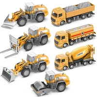 alloy engineering truck excavator toy car boy simulation model set bulldozer excavator mixer truck crane children%e2%80%99s holi