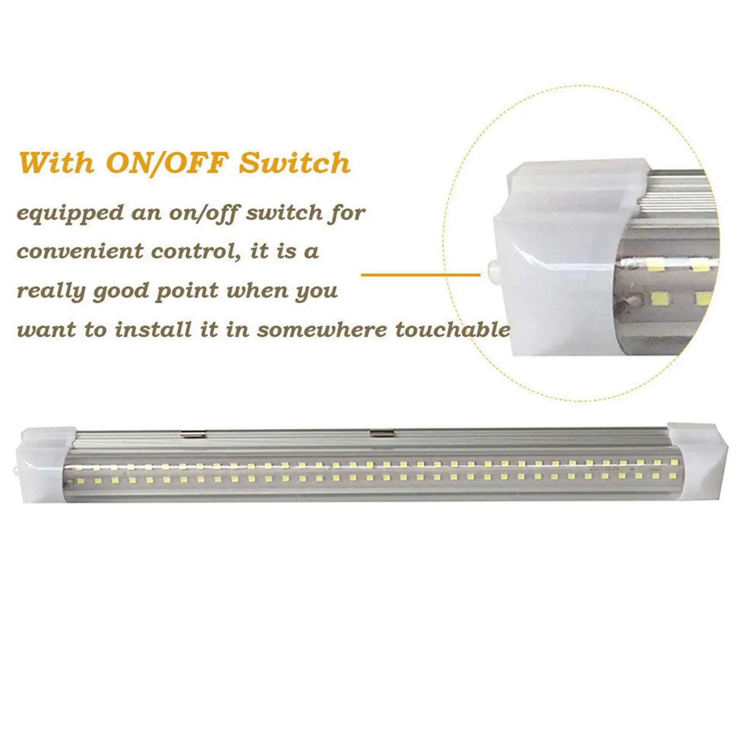 2x4 5 W 72LED белый автомобильный интерьерный светильник полоса для внутреннего