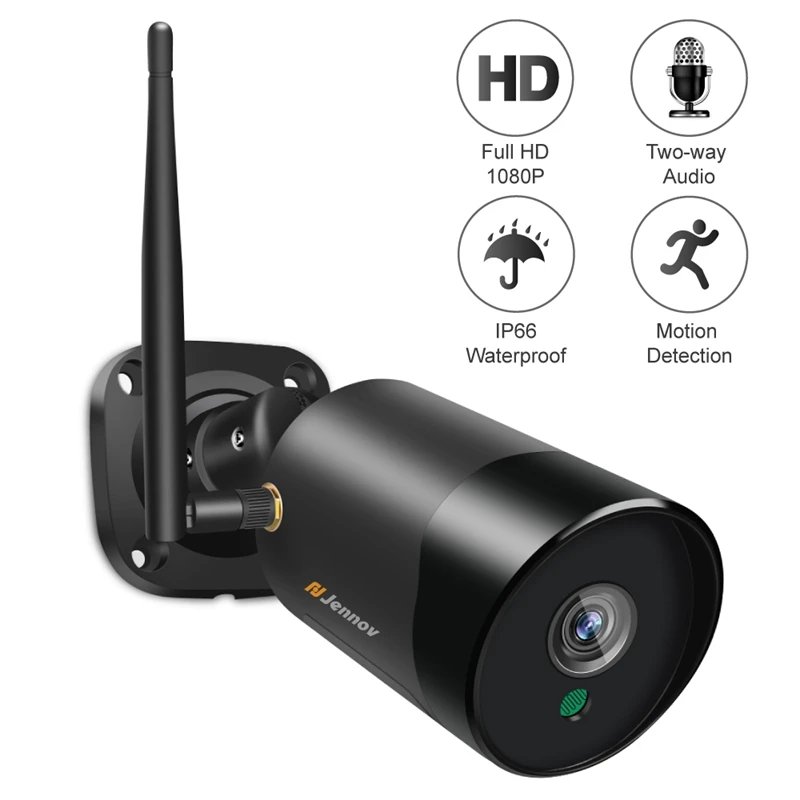 Jennov 1080P беспроводная Wifi ip камера Двусторонняя аудио IR Cut ночное видение P2P SD карта