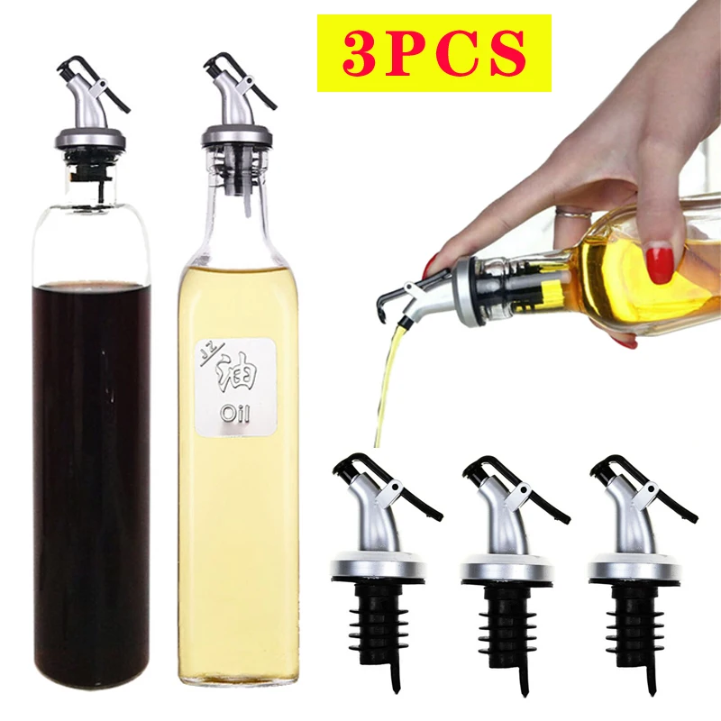 

Olive Oil Sprayer Liquor Dispenser ABS Lock Wine Pourers Flip Top Drink Wine Stopper Leak-proof Nozzle Kitchen Tools