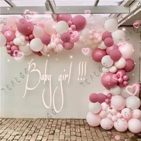 150pcsset diy party decoration balloons garland pastel pink white latex ballon lady wedding birthday anniversary decor kid