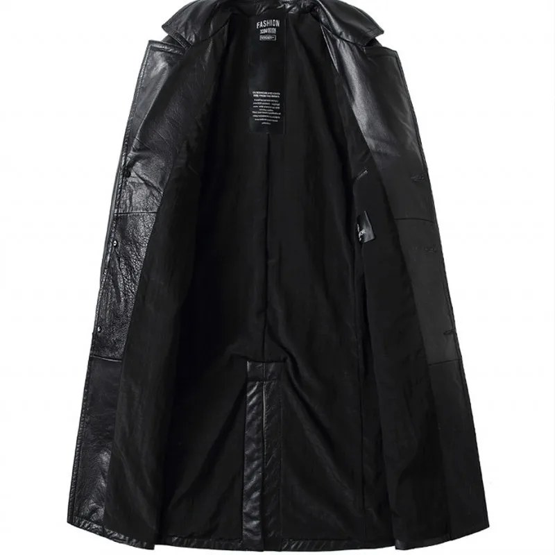 Новинка 2020 модные мужские куртки из коровьей кожи ветровка черный пояс ремень
