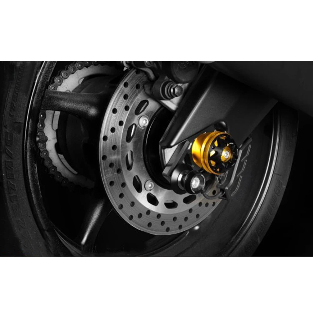 

Motorcycle CNC Aluminum Front Axle Fork Crash Sliders Wheel Falling Protection Guard For Yamaha R3 15-16 R25 14-16