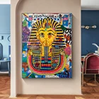 Современный поп-арт, граффити, Египетский Сфинкс, постер, Картина на холсте с Иисусом, Настенная картина для гостиной, домашний декор