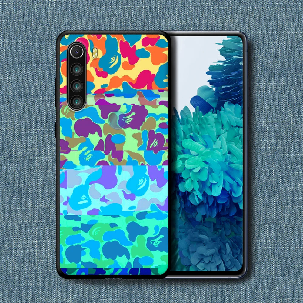 

Bape Trendy Brand Phone Case For Xiaomi Redmi Note 7 8 8T 9 9S 4X 7 7A 9A K30 Pro Ultra black Cover Pretty Coque 3D Etui Fashion