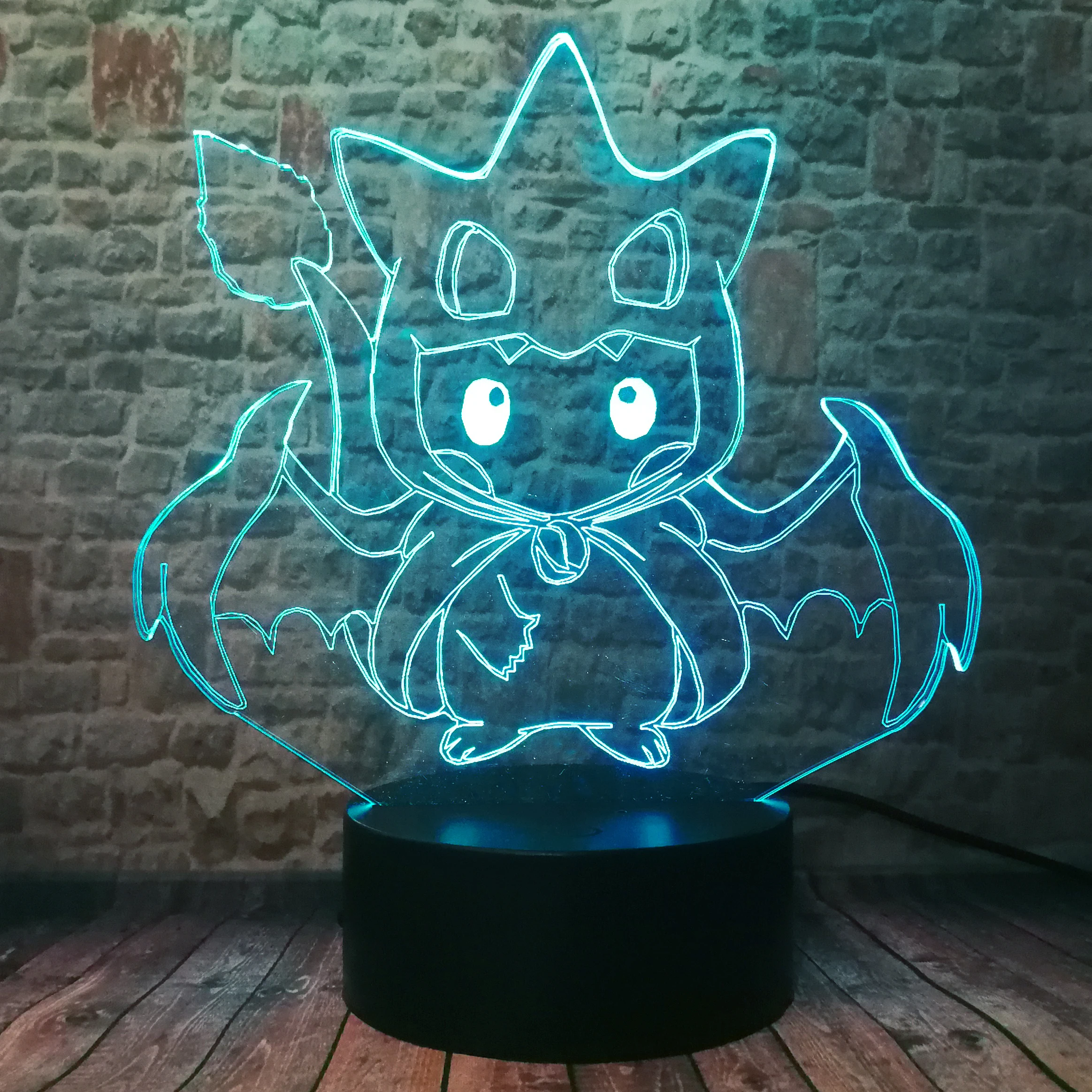 Покемон го фигурка 3D RGB лампа Пикачу Eevee черепаха птица огонь Дракон Pokeball мяч Bulbasaur