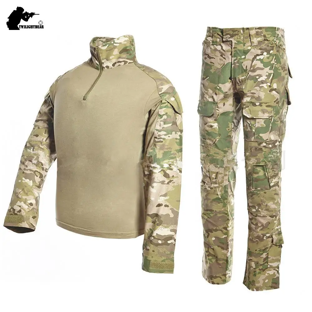 Military Uniforms Men's Camouflage Tactical Frog Suit Army Navy SEALs Tactical Clothing Set Men CS Training Equipment BF049