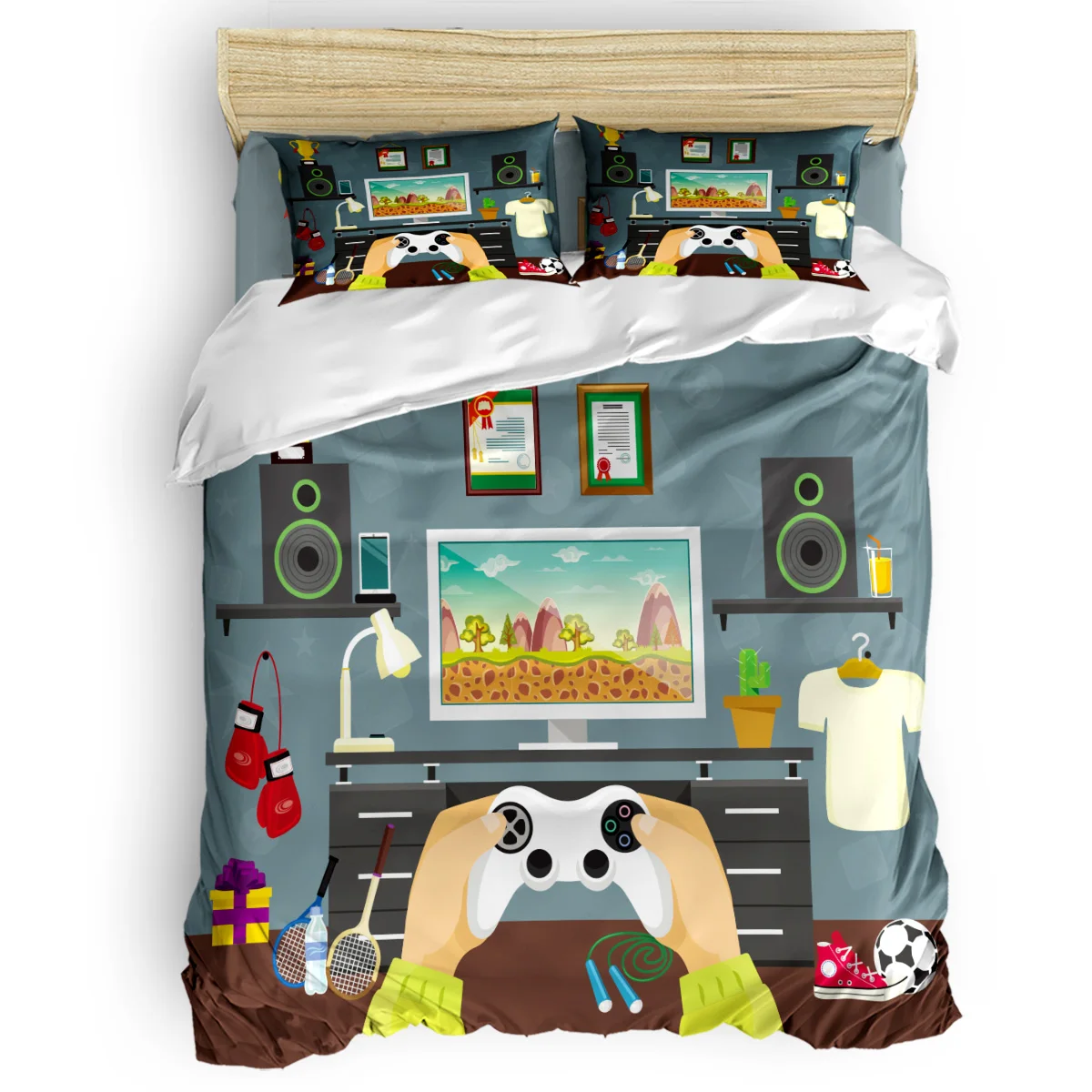 

Развлекательная игра абстрактная простота набор пододеяльников с наволочкой удобные принадлежности для спальни