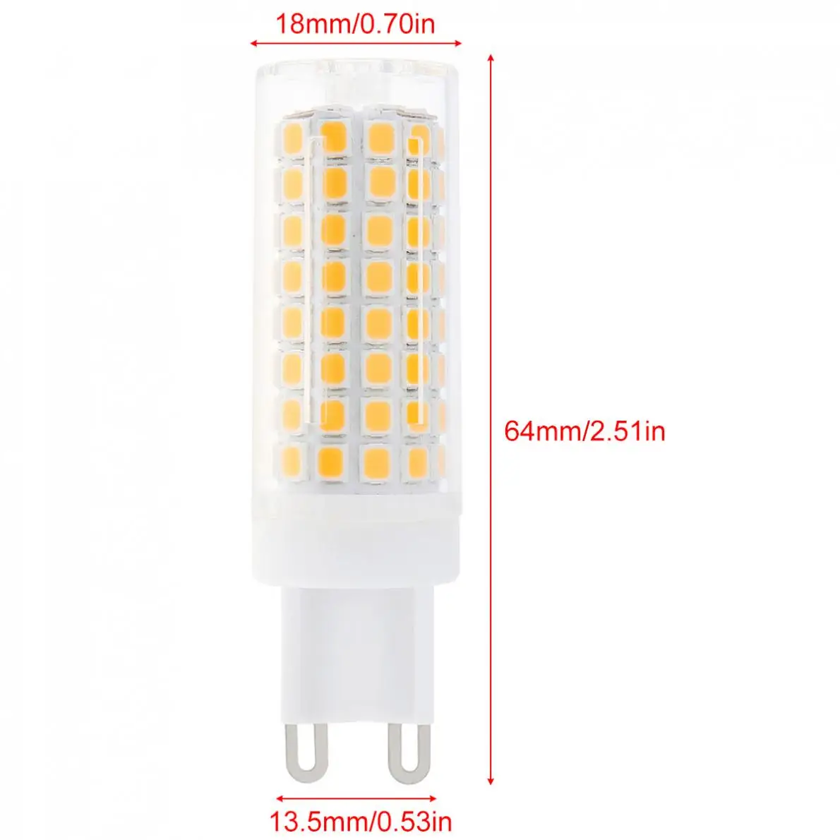 G9 светодиодный светильник AC 110V Светодиодный 2835SMD 10W t люстра силиконовая лампа с