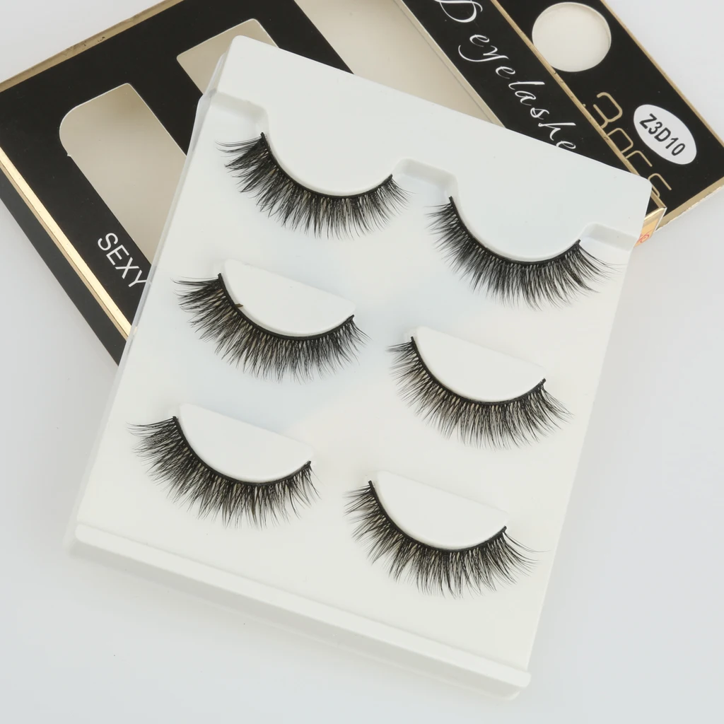 Набор из 3 пар легко наносится ручная работа натуральные длинные толстые