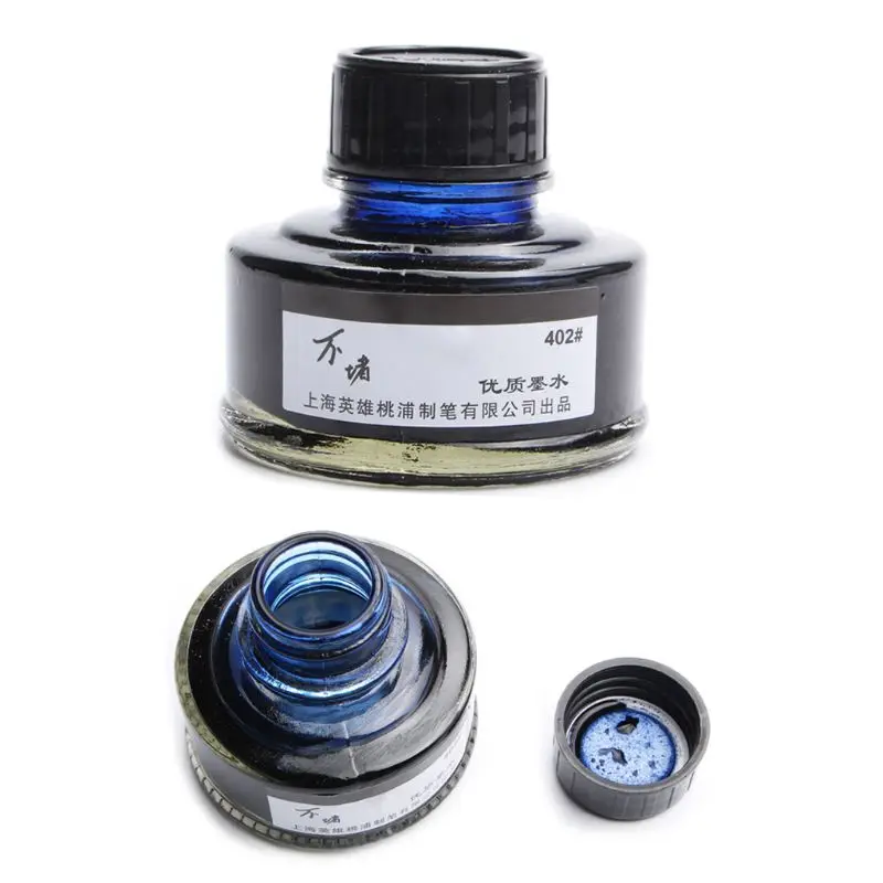 Стеклянная перьевая ручка в бутылке с гладким рисунком чернильные стержни без