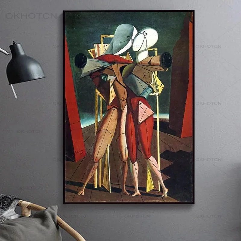 

Giorgio De Chirico Artwork Abstract Oil Painting On Canvas Posters and Prints Classical Wall Art Picture for Living Room Decor