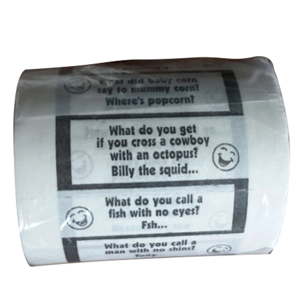 

Roll Toilet Paper Cute Cartoon Pattern Print Bathroom Tissue for Home Office Hotel