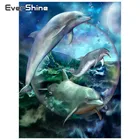 Evershine DIY 5D алмаз вышивка Дельфин фотографии Полный Дрель Алмаз живопись Животные Алмазная мозаика мультфильм Настенный декор