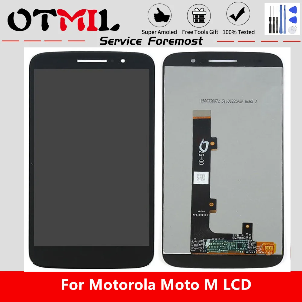 Оригинальный ЖК дисплей 5 дюйма для Motorola Moto M сенсорный экран дигитайзер XT1662 XT1663