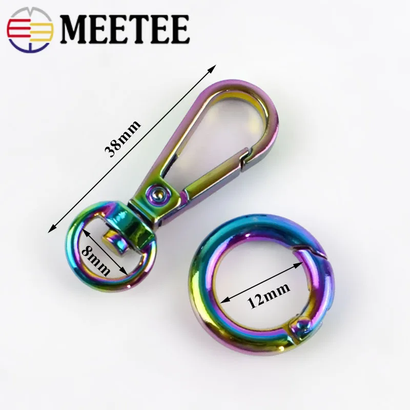 Meetee O Ring Bag металлические пряжки Воротник для собак тканевая лента ремень цепь
