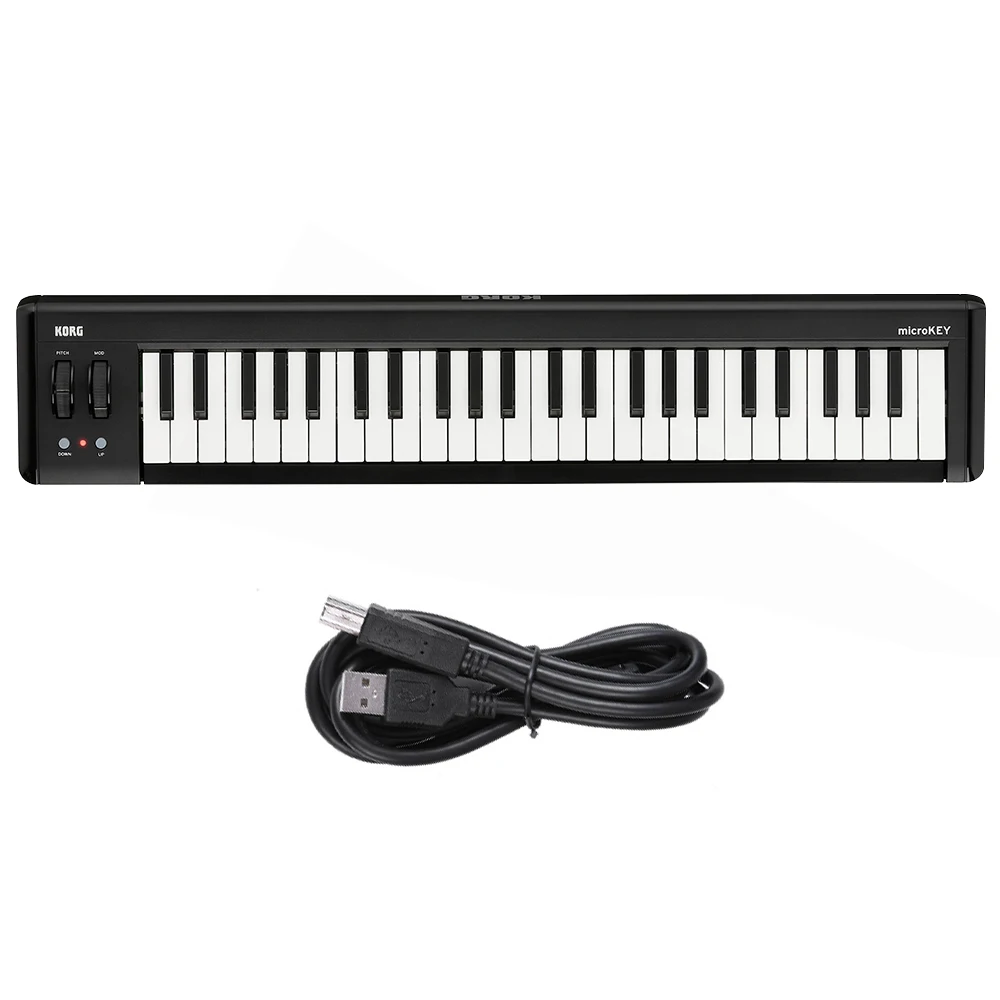 KORG microKEY2-49 49-клавишный компактный USB MIDI контроллер клавиатуры Питание от