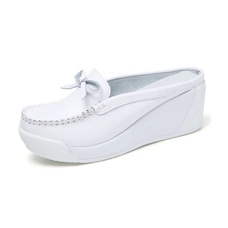 Женская обувь под наклоном повседневные лоферы на платформе женские модные