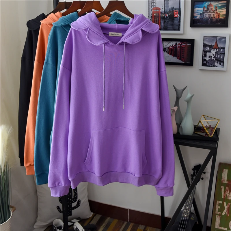 Новинка Осенний удобный Однотонный женский свитер большого размера с оборками и