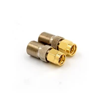 f type female jack to sma male plug straight rf coaxial adapter f connector to sma convertor