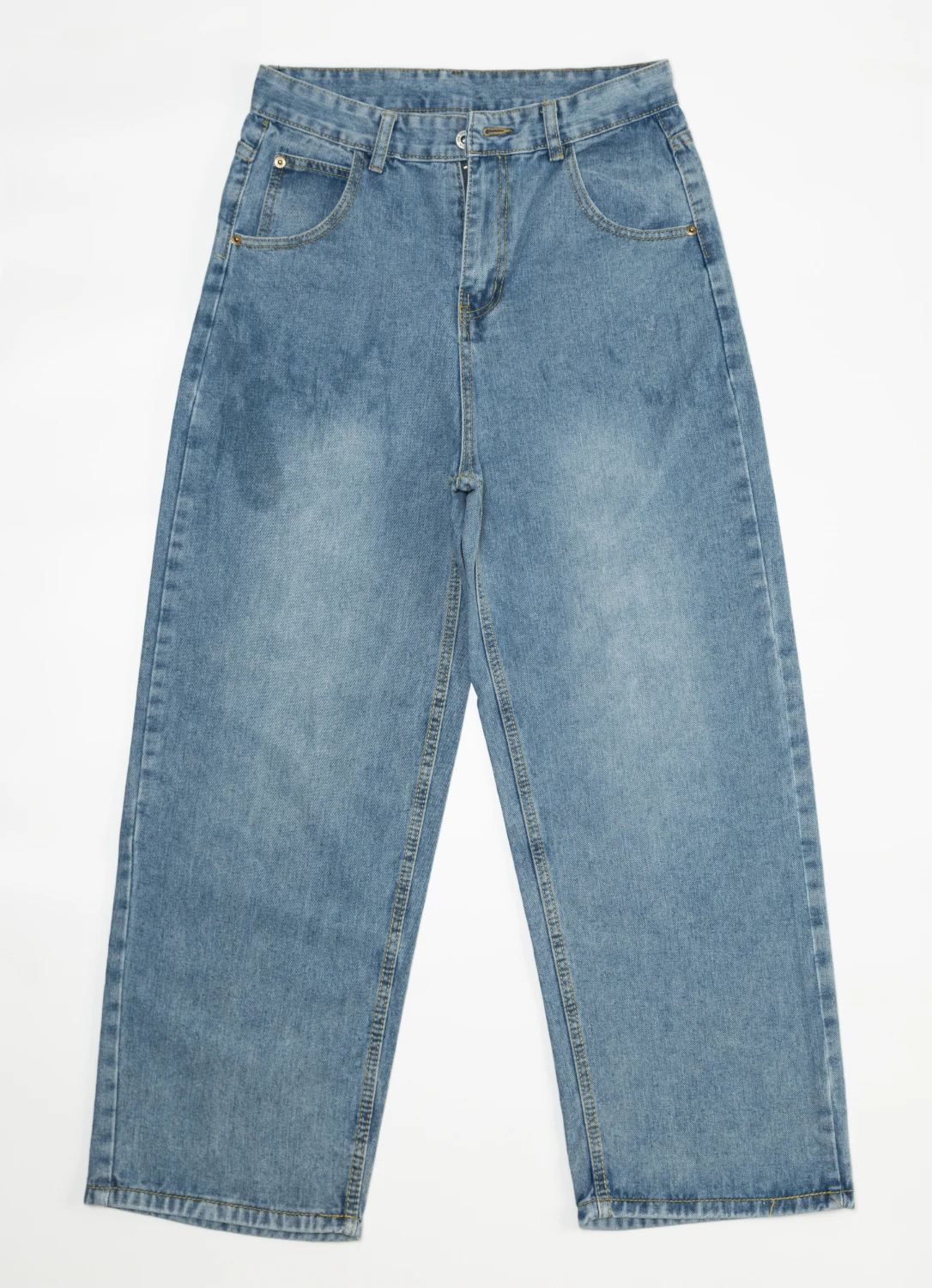 Kissmilk 2020 размера плюс Весна и Лето Женский светильник синие потертые широкие