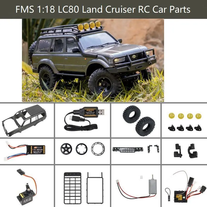 Запчасти для внедорожника FMS 1:18 LC80 Land Cruiser RC | Игрушки и хобби