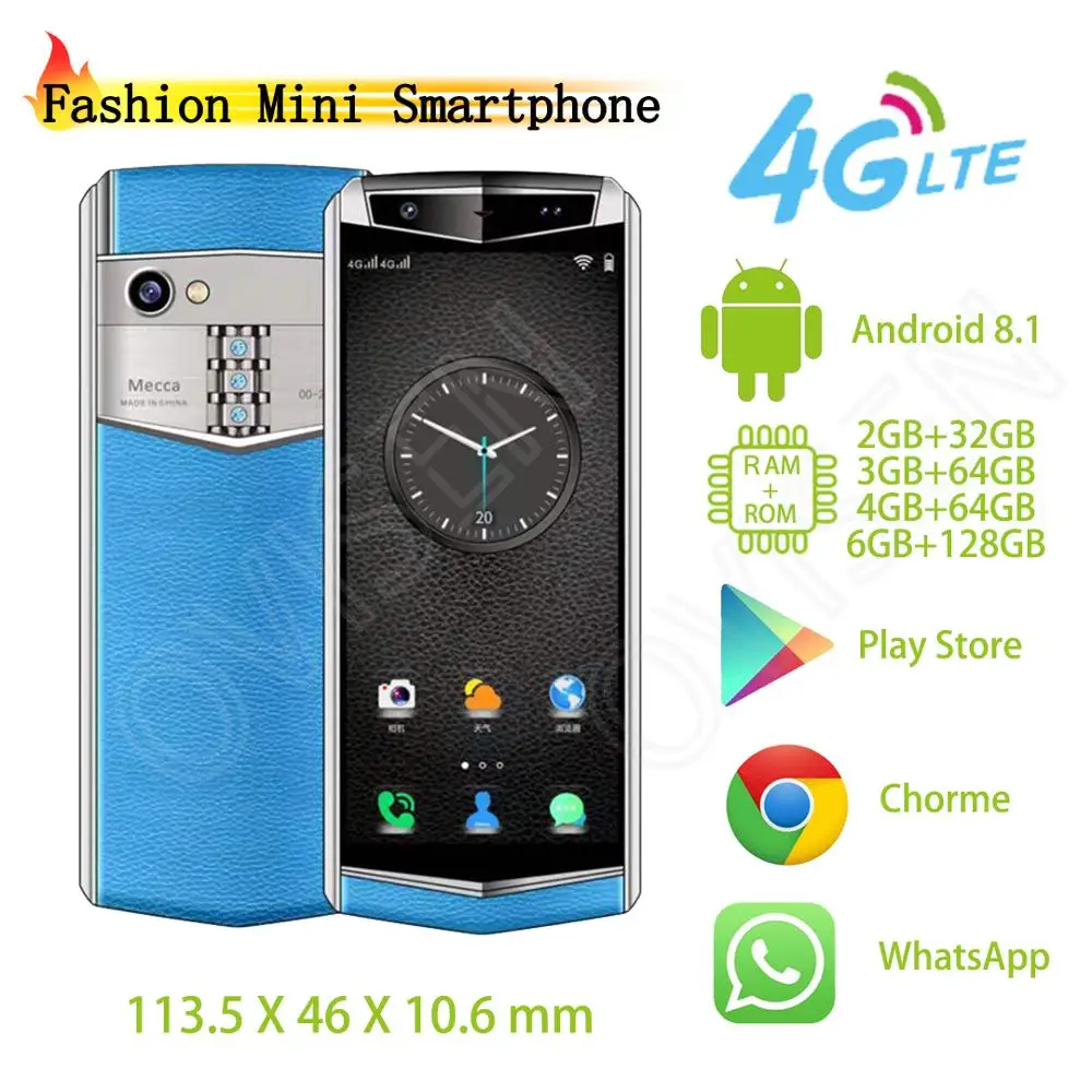 Google Play Store M17 карманные разблокированные сотовые телефоны android 8 1 MT6739V/CWA четыре