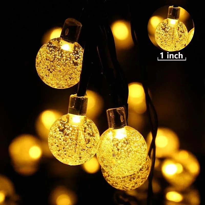 

8 Modes LED Solar String Light Outdoor Lamp String Lights For Holiday Christmas Party Waterproof Fairy Lights Garden Decoration
