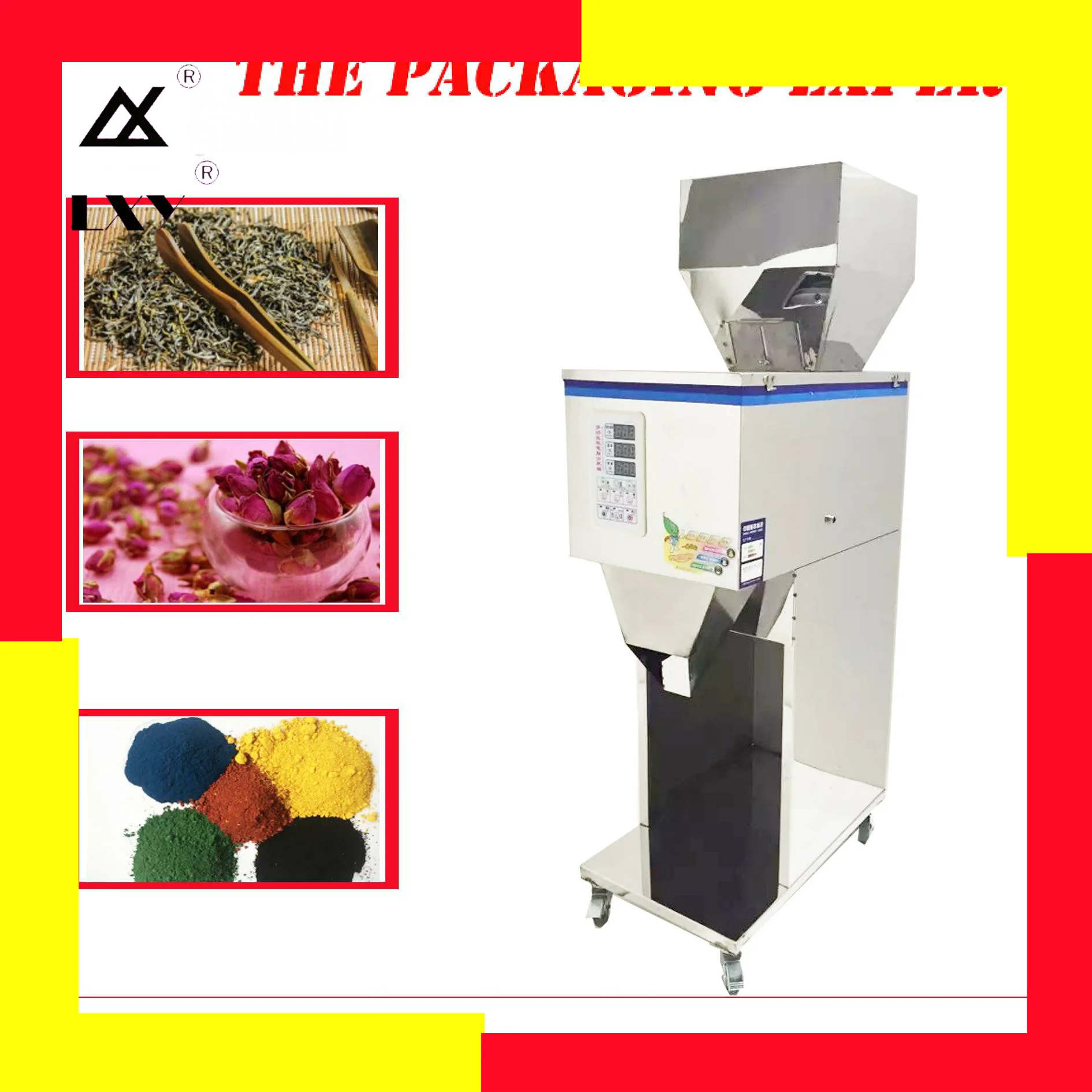 

1000g Auto Scale Herb Filling And Weighing Machine Tea Leaf Powder Grain Medicine Seed Salt Rice Packing Filler Red Dates Millet