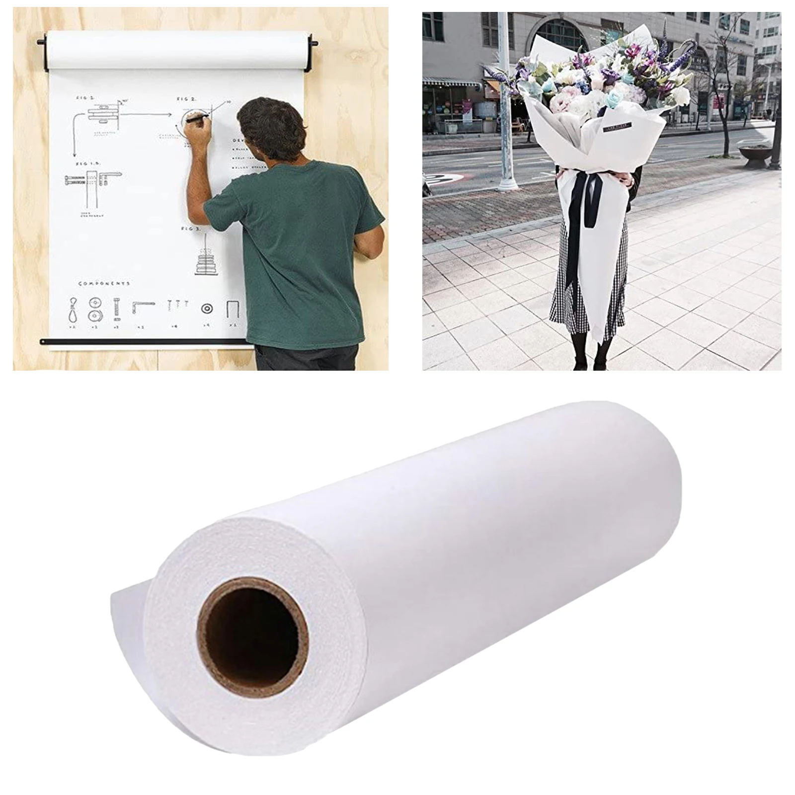 

2x Tabletop Paper Roll Dispenser Artist Easel Paper for Oil Painting Watercolor