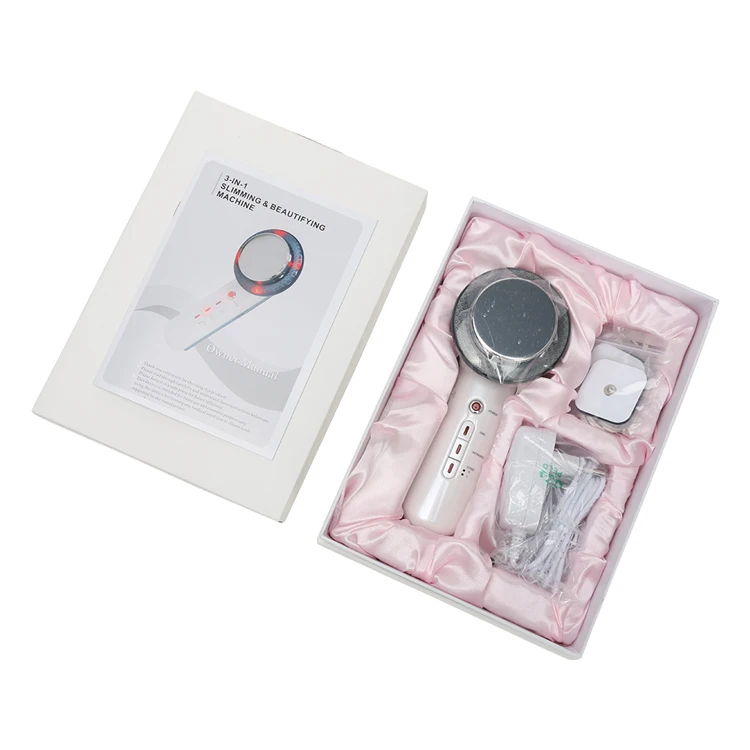 WITH GIFT BOX Ультразвуковая кавитация EMS массажер для похудения тела антицеллюлитный сжигатель жира потеря веса тела инфракрасная машина для терапии акупунктурой - Цвет: WITH GIFT BOX