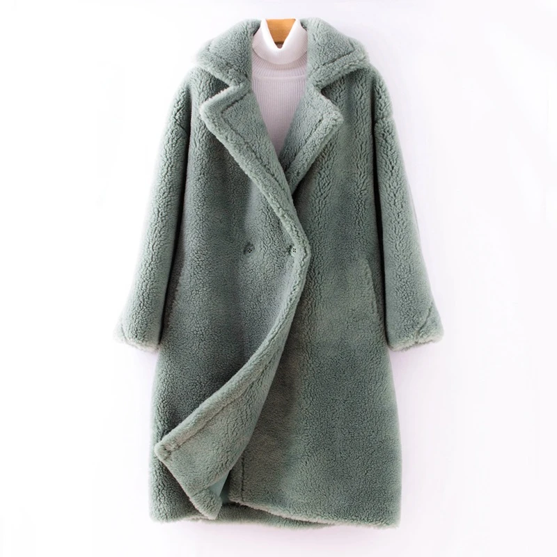 2020 зимнее женское бархатное пальто из овечьей шерсти Корейская