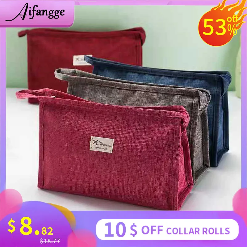 Холщовый клатч AIFENGGE в стиле унисекс кошелек для женских монет денег косметики