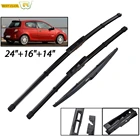Misima Windshield Windscreen Wiper Blades For Renault Clio 3 MK3 Front Rear Window 2005 2006 2007 2008 2009 2010 2011 2012
