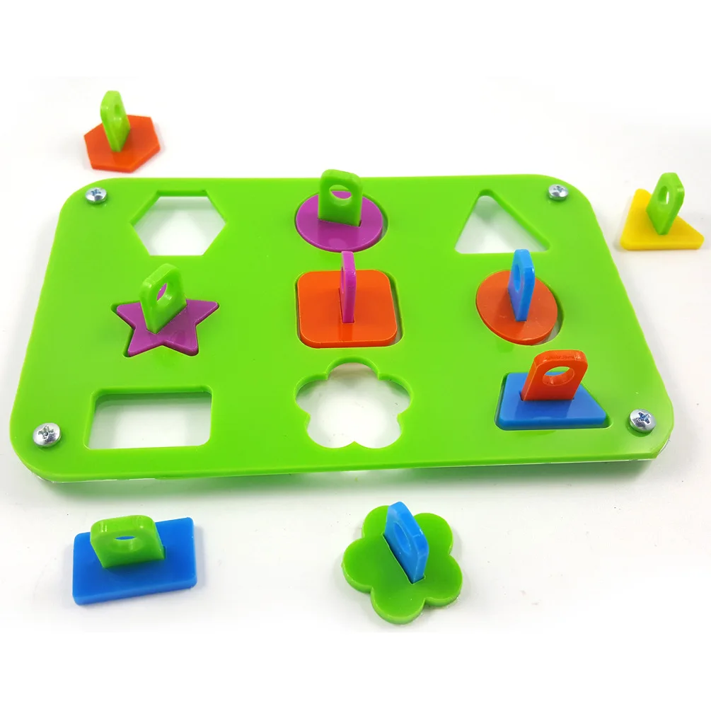 

Acrylic Large Pet Bird Grey Parrot Puzzle Training Intellectual Development Toys Colorful Building Blocks Bird Toys