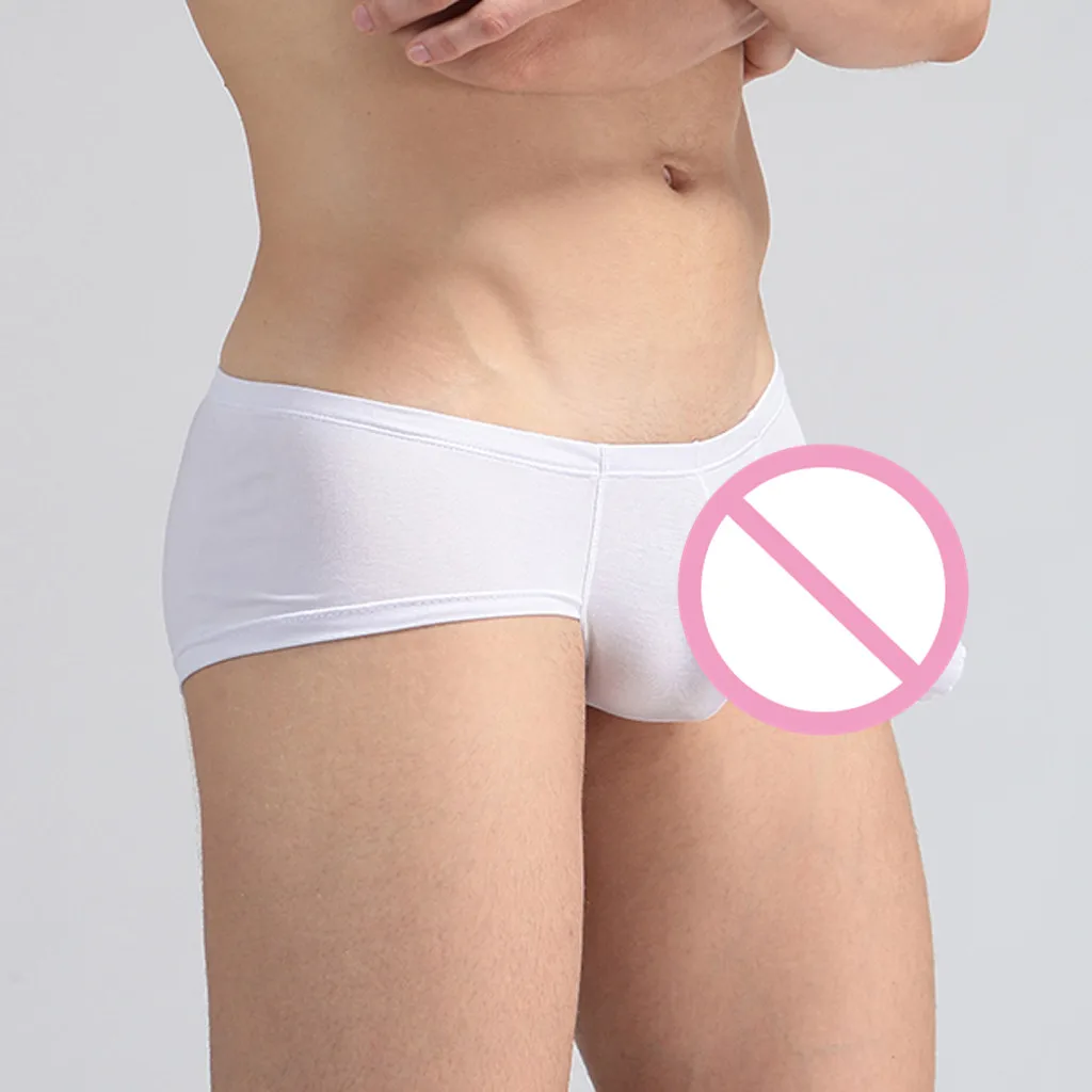 Мужские трусы боксеры со слоном в носу мягкое дышащее нижнее белье сексуальное