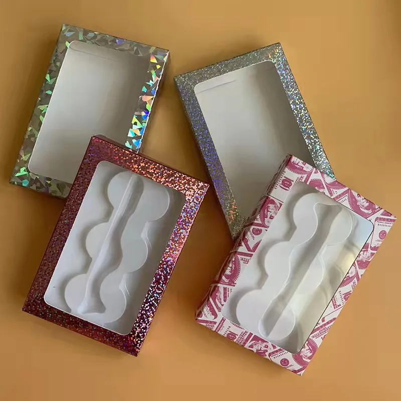 

Dalin Lash Empty Wholesale Eyelash Book 10pcs 3 Pairs Eyelash Book Glitter Lash Package box case new lash box