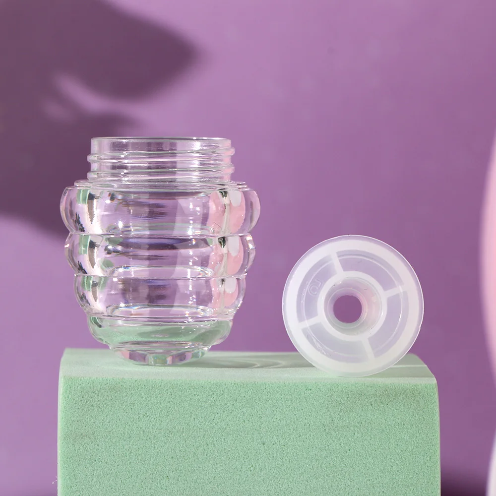 

1PC 5.5ML Clear Amber Plastic Lip Gloss Tube Honey DIY Lip Gloss Containers Bottle Empty Cosmetic Container Tool With Brush New