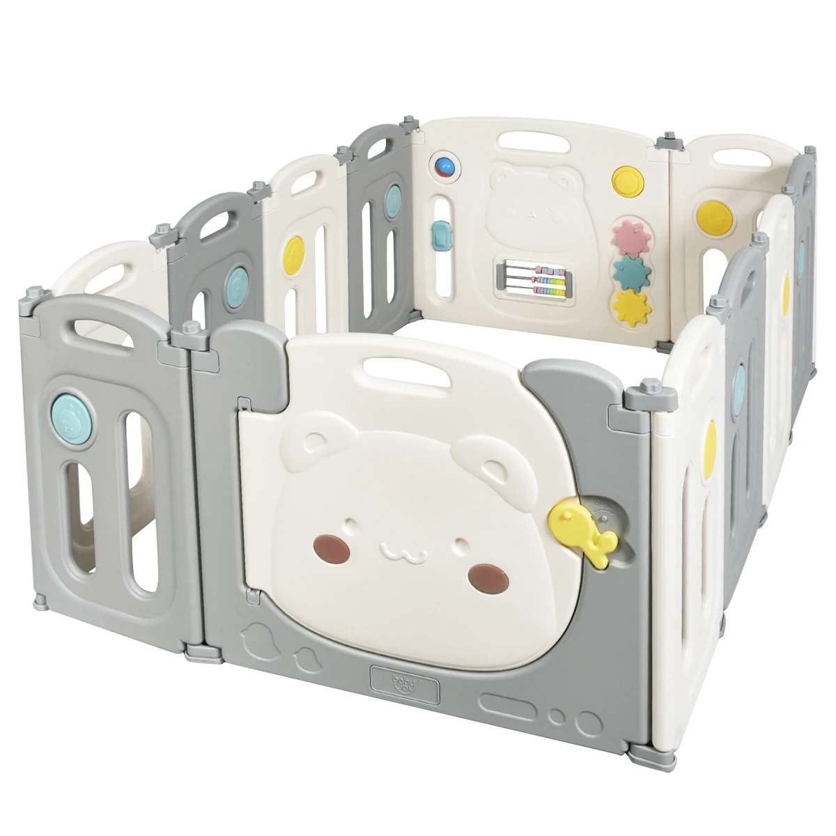 

Детский манеж 12 панелей, детский игровой центр, игровой двор с замковой дверью и резиновыми прокладками