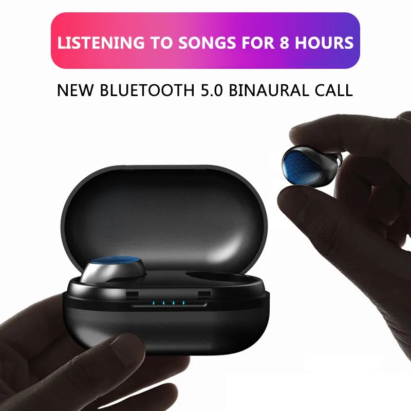 Оригинальные Беспроводные Bluetooth 5 0 TWS T10 наушники вкладыши гарнитура с зарядным