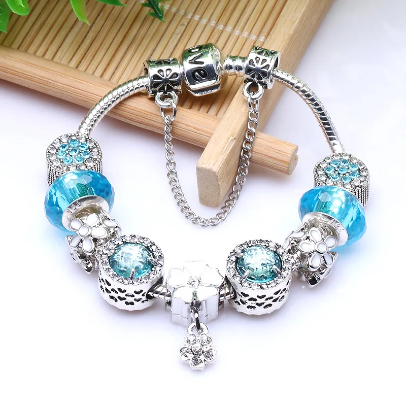 

2020 European and American fashion pandora-style bracelet DIY beads