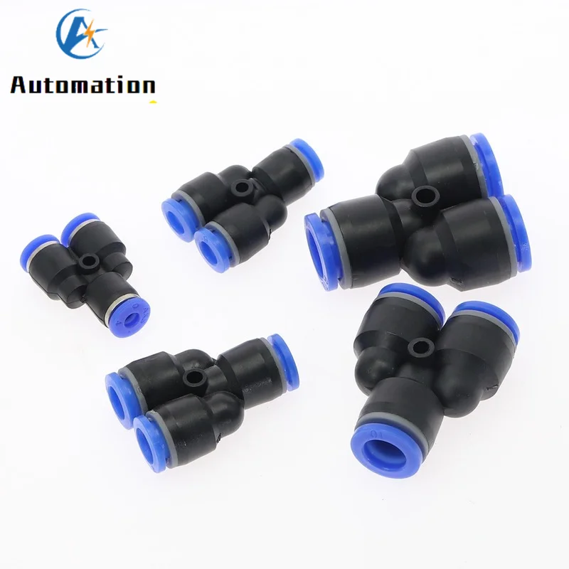 Быстроразъемный пневматический Фиттинг 3 ходовой Y образный наружный диаметр 4 6 8